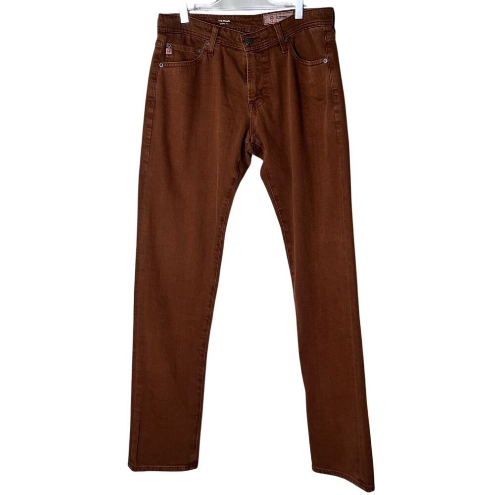AG Adriano Goldschmied The Tellis Modern Slim Brown Jeans 30R Inseam 33